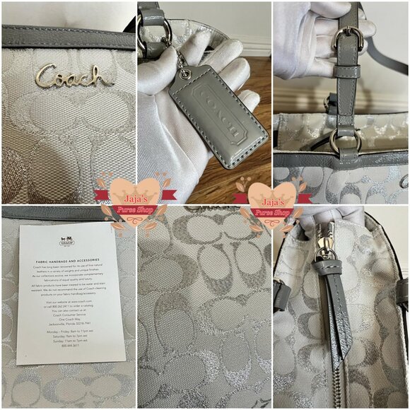 🤍Coach Signature Canvas Metallic-C’s Purse🤍 - Picture 9 of 16